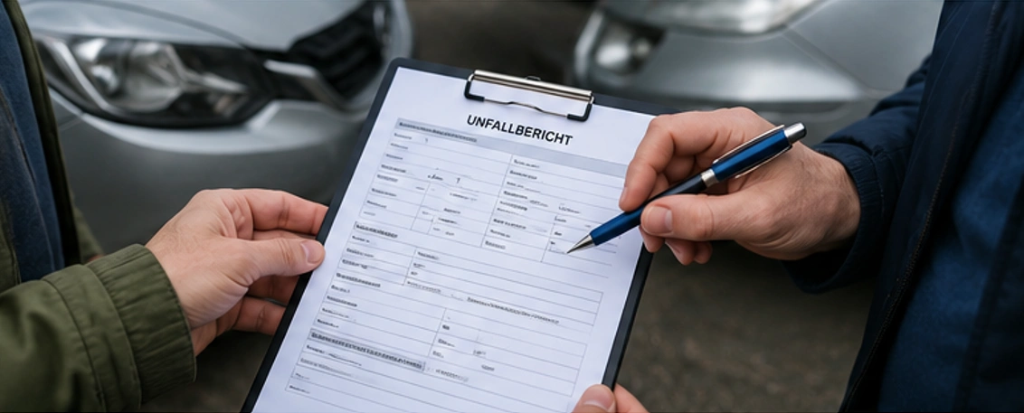 was tun nach unfall daten austauschen